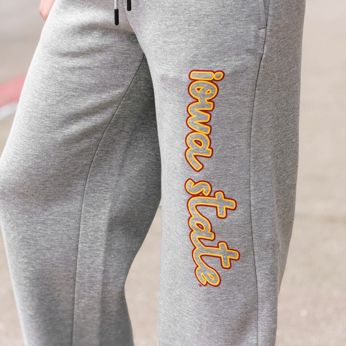 Artisans Women's Iowa State Gray Wide Leg Sweatpants